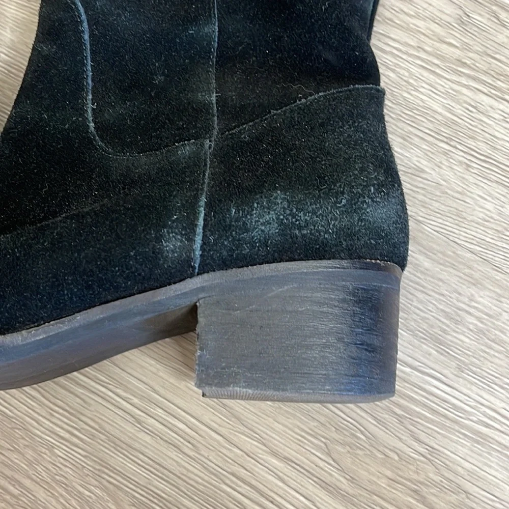 Steve Madden Black Suede Tyga Boots